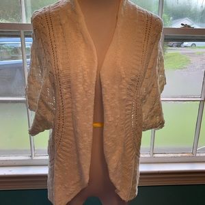 Cream cotton cardigan